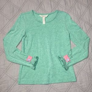 Matilda Jane Green Top Sz 6